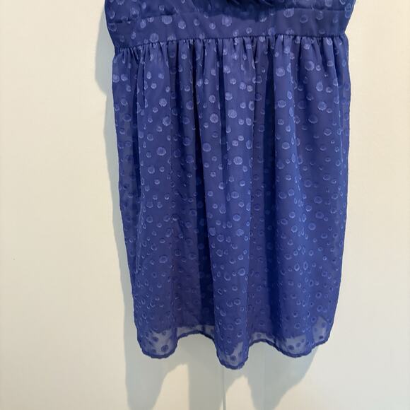 NWT Fairy Babydoll Dress Juniors Large Blue Chiffon Sheer Overlay Whimsy Y2K - Picture 4 of 15
